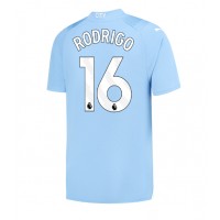 Fotballdrakt Herre Manchester City Rodri Hernandez #16 Hjemmedrakt 2023-24 Kortermet
